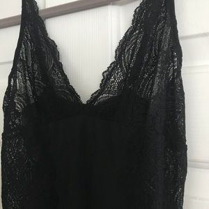 Black lace bodysuit